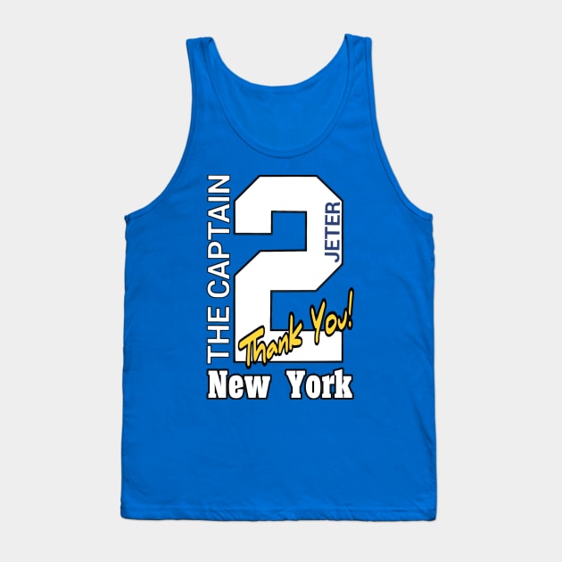 Jeter: The Captain "2" Tank Top by NTONYmation